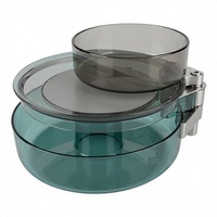 Plateau magnétique pour appâts de pêche, mélangeur d'appâts à trois couches, bassin amovible, station d'appâts durable pour la pêche à la carpe