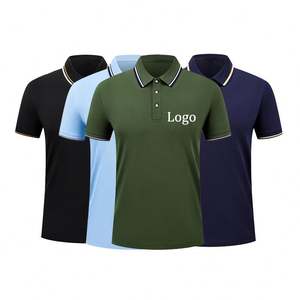 Polo de manga corta para hombre de verano Polo de moda con bordado de solapa de algodón - Product Image 1