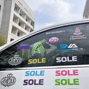 Advertising Use Cut Out Logo Transfer Sticker Custom Print Auto Car Window Windscreen Windshield Decals Banner Stickers