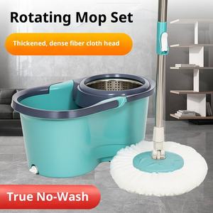 Fabrikant Populaire Draaiende Magische Huishoudelijke Vloer Schoonmaken Mircofibe Ronde Handvrije Emmer 360 Roterende Dweil - Product Image 6