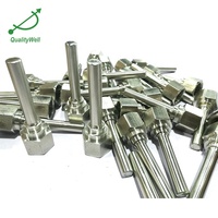 Termometer Bimetal dengan batang Thermowell