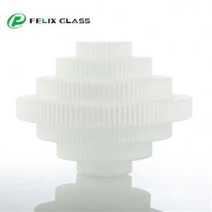 Abat-jour en verre opale blanc personnalisé, durable, fait main, design moderne pour suspensions intérieures - Product Image 4