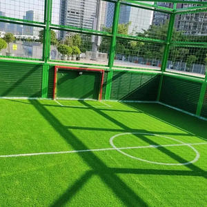 Panneaux muraux d'herbe artificielle de football de hauteur de pile de PP de qualité supérieure de 50mm pour toile de fond et utilisation sportive - Product Image 1