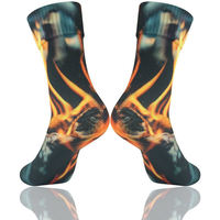 Chaussettes de sport d'extérieur personnalisées, épaisses, tricotées, confortables, respirantes, imperméables, pour l'automne
