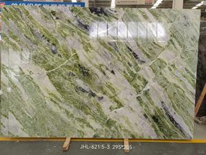 Azulejos de losas de mármol Raggio Verde de piedra verde irlandesa Natural China barata para mesa de centro de ónix verde pared suelo tocador superior - Product Image 5