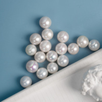 Perles d'eau douce Edison rondes parfaites de haute qualité, blanches naturelles, perles en vrac pour la fabrication de bijoux DIY