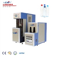 Machine de soufflage semi-automatique QCL-12 III pour PET, puissance 10 kW, force de serrage 100 kN, garantie 1 an pour petites bouteilles d'eau