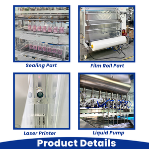 Machine d'emballage multi-lignes pour sachets d'<span class=keywords><strong>assouplissant</strong></span>,20ml lessive liquide, savon, crème, soudure 4 côtés,liquides épais - Product Image 4