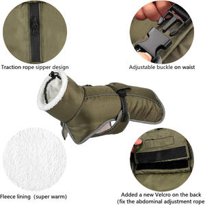 Venta al por mayor diseñador de cuello alto reflectante cálido <span class=keywords><strong>doberman</strong></span> ropa <span class=keywords><strong>cachorro</strong></span> <span class=keywords><strong>perro</strong></span> grande ropa para mascotas invierno de lujo - Product Image 2