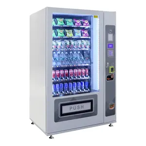 Gran capacidad 24 horas Combo automático Snacks Bebidas Máquina Expendedora de alimentos