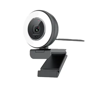 60FPS Streamcam Webcam Pro USB Webcam Built in Privacy Cover for Zoom/Skype /Teams/PC/Laptop/Mac