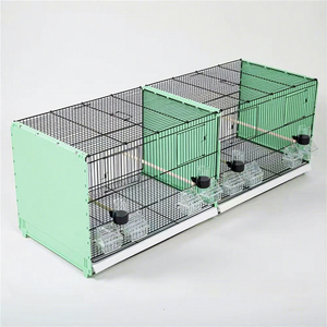 <span class=keywords><strong>Jaula</strong></span> Apilable para Cría de Aves ShengAnXin <span class=keywords><strong>con</strong></span> <span class=keywords><strong>Ruedas</strong></span>, Aviario Dividido en Múltiples Compartimentos, de Metal y Plástico, para Canarios, Pinzones y Periquitos - Product Image 1