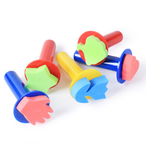 Gute Qualität <span class=keywords><strong>Yougou</strong></span> Kinder Graffiti Muster Siegel Kindergarten Kunst Diy Reib schwamm Malpin sel Werkzeug - Product Image 5
