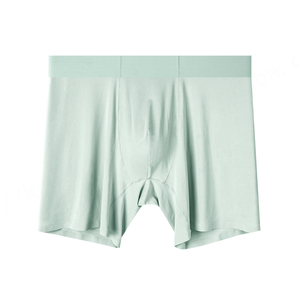 Wholesale Mesh Pouch Boxer Briefs Ice Silk Boxer Shorts Men Seamless Long Leg <b>Running</b> Sport Brief Underwear for Men - Product Image 4