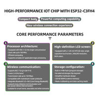 Carte de développement avec écran tactile LCD IPS de 1,28 pouce, ESP32-C3 WiFi pour USB Type-C, module d'affichage intelligent IoT couleur, Goldenmorning