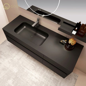 <span class=keywords><strong>GODI</strong></span> Mueble de Baño Colgante de 40 Pulgadas con 1 Lavabo y 2 Cajones, Estilo Moderno - Product Image 3