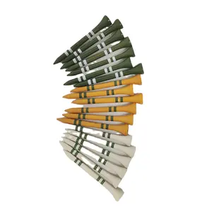 Professionele Oem Bulk 83Mm Bamboe Golf Tees Duurzame Houten Plastic Ontwerpen Op Maat Bedrukt 70Mm 3-1/4 \ "2-3/4 \" 2-1/8 \ "1-1/2 \"