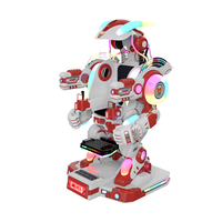 Manèges pour enfants d'occasion à vendre : Robot de parc d'attractions avec musique et lumière nocturne, en fibre de verre et métal, pour centre commercial