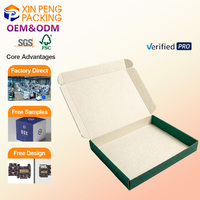 Cajas de Embalaje Ecológicas Impresas Personalizadas con Logotipo, Caja de Papel Kraft Biodegradable, Caja de Cartón Corrugado para Envíos al por Mayor