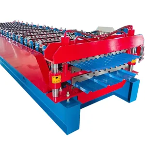 Metal ondulado e folhas Pv4 Roll Forming Machine Material de construção Telhado e Painel de parede