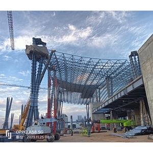Bâtiment préfabriqué de l'aérogare Structure du cadre de l'<span class=keywords><strong>espace</strong></span> Construction du toit de l'aéroport Bâtiment en treillis de tuyaux en acier - Product Image 2