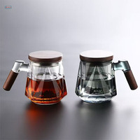 Tasse à thé en verre résistant à la chaleur, tasse de bureau, tasse de cérémonie, tasse à thé florale haut de gamme personnelle