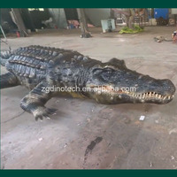 Modèle de crocodile animatronique télécommandé ou robot animal ambulant personnalisé pour parc aquatique