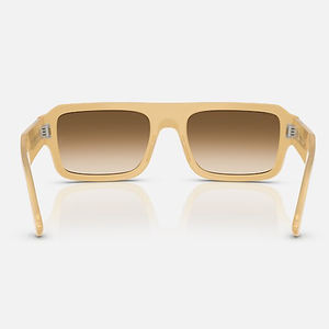 Gafas de Sol Cuadradas Retro con Degradado Beige 2025, Protección UV400, Unisex, Diseño Extragrande, Gafas de Sol de Verano - Product Image 4