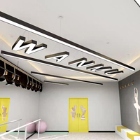 Lustre suspendu moderne de style lettre, lampe numérique LED personnalisée pour scène, salle de danse, hôtel, boutique
