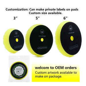 Tampons de polissage en mousse de haute qualité de <span class=keywords><strong>3</strong></span> pouces, personnalisables OEM, pour carrosseries automobiles, grain 3000, coupe moyenne, marque 1000sheep, garantie <span class=keywords><strong>3</strong></span> ans - Product Image 4