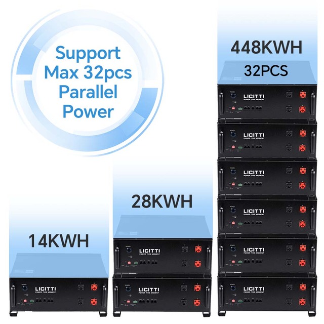 Stackable Split Hybrid Grid Balcony ESS 51.2V Home Energy Storage System LiFePO4 Battery 5KWH 10KW 15KW
