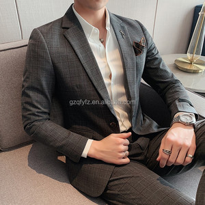 Maatwerk Heren Business Casual Blazers Jassen Nieuwe Mannelijke Geruite Pakken Jassen Hoge Kwaliteit Man Lente Slanke Blazers Jassen - Product Image 3