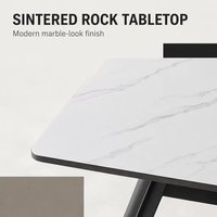 Tables de salle à manger rectangulaires modernes de luxe 2026 pour restaurant et cuisine, 6 à 8 places