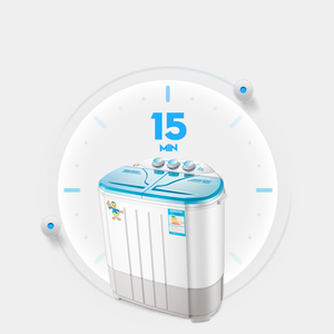 <span class=keywords><strong>Lavadora</strong></span> <span class=keywords><strong>y</strong></span> centrifugadora eléctrica doble compacta con manguera de drenaje <span class=keywords><strong>para</strong></span> apartamentos - Product Image 4