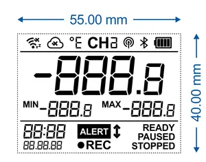 Originele Fabrikant Op Maat Stn Lcd 7 Segment Display