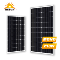 Panel Surya Portabel Mono 210w Ramah Lingkungan dari Resun Wholesale Distributor untuk RV