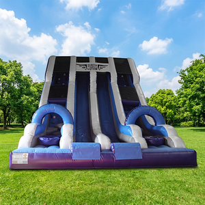 Tobogán Inflable Doble de PVC Vertical Rush para Centros Comerciales y Jardines - Product Image 1