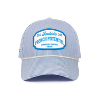 Casquette de baseball snapback sportive de luxe à 6 panneaux avec bande anti-transpiration et patch en sergé Oxford