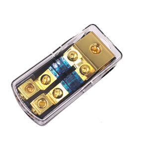 Porte-fusible Mini-ANL, bloc de <span class=keywords><strong>distribution</strong></span> de fusibles automobiles, 60 ampères, 12 V, support fusible, 0, 2, 4 jauges en entrée, 4/8 jauges en sortie - Product Image 2