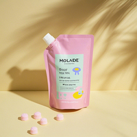 Emballage de liquide de détergent à lessive au fini mat de qualité supérieure imprimé sur mesure Sac en mylar debout avec bec verseur étanche à l'humidité et au soleil