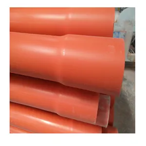 PVC Orange Flexible plastic tube electrical ware protection pipe power cable conduit MPP power pipes