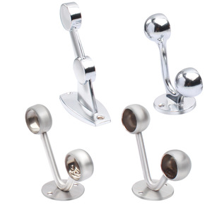 Soporte de toallero doble de acero inoxidable Jin Aoding con brida y accesorio de hardware para tubo redondo - Product Image 1
