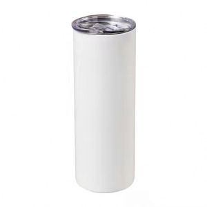 Gobelet isotherme 20oz en acier inoxydable à double paroi, vierge, avec couvercle et paille, pour boissons chaudes et froides - Product Image 1