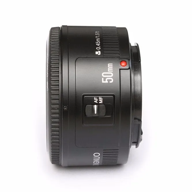 YONGNUO EF YN50mm F1.8 canon lensi büyük diyafram otomatik odak lensler DSLR kamera için 700D 750D 800D 5D Mark II IV 10D