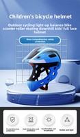 Casque de vélo d'équilibre et de marche pour enfants modèle 2026 avec mentonnière amovible, casque intégral pour VTT et sports de cyclisme