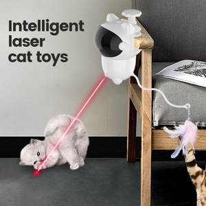 Jouet interactif automatique pour <span class=keywords><strong>chat</strong></span> d'intérieur avec laser LED, capteur intelligent, style dessin animé, jouet en plastique pour animaux de compagnie, anti-ennui - Product Image 6