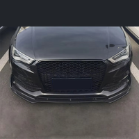 Nouvelle calandre de voiture de haute qualité en nid d'abeille pour Audi 13-16 A3/S3 Sline/Non Sline Noir brillant ABS Maille Installation facile