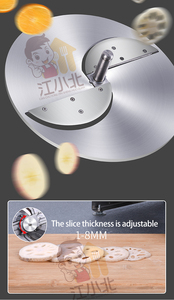 Máy Cắt Lát Khoai Tây Chiên, Máy Cắt Lát Bắp Cải Quay Bằng Tay Dùng Cho Rau Củ Xoay - Product Image 6