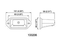 Éclairage de plaque d'immatriculation LED, lampe arrière pour camion et remorque à fixation sur l'oreille de la portière, conforme aux normes SAE/DOT/FMVSS108