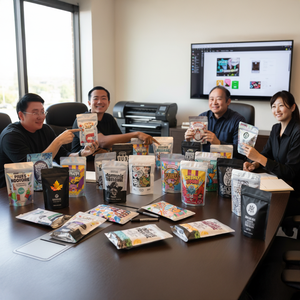 Tùy chỉnh nhuộm cắt túi Mylar và hộp đặc biệt hình chết cắt túi Mylar với hộp Combo Set - Product Image 2